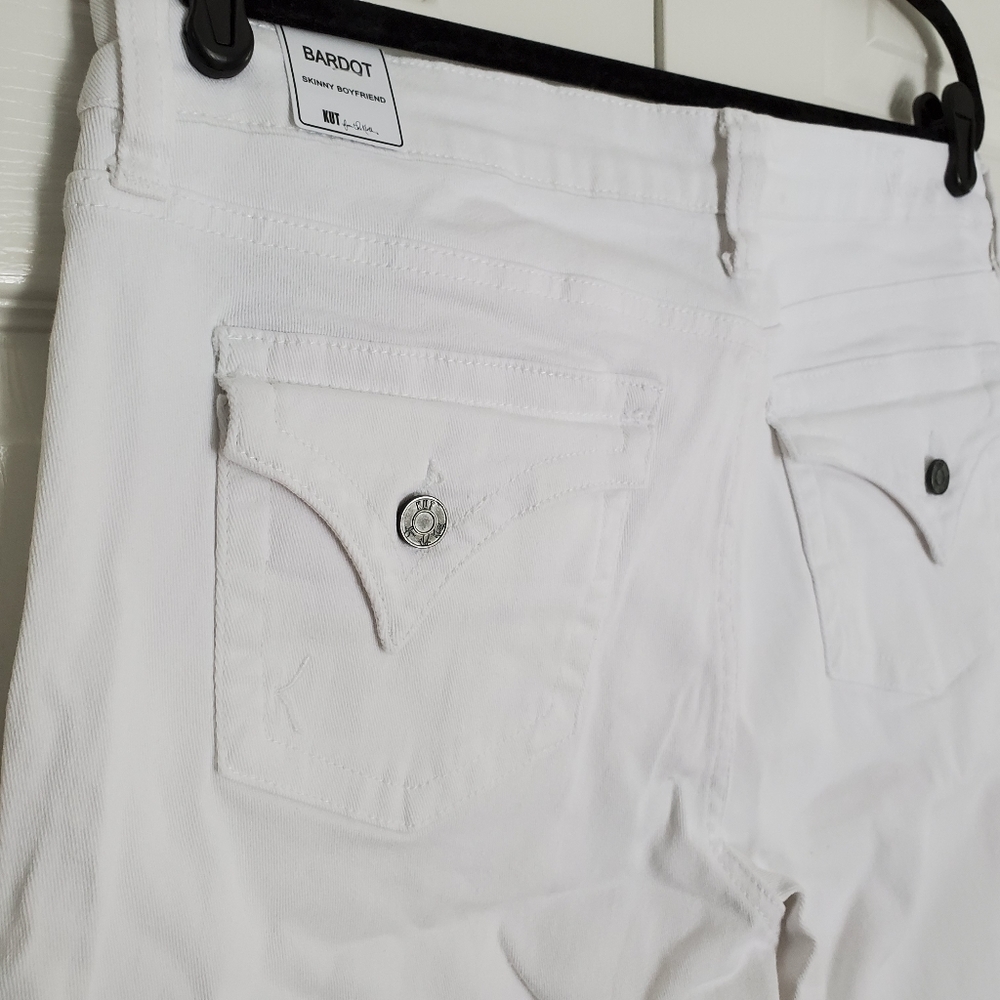 Kut From Kloth Bardot Crop Skinny Boyfriend Jeans - Picture 6 of 15